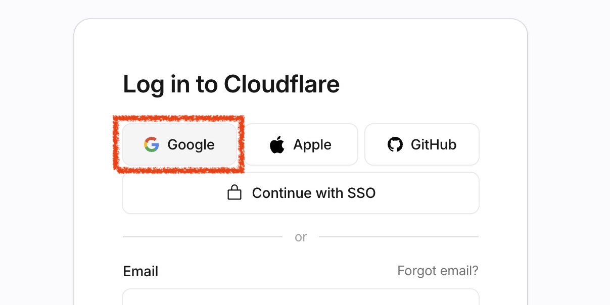Sign up by Google